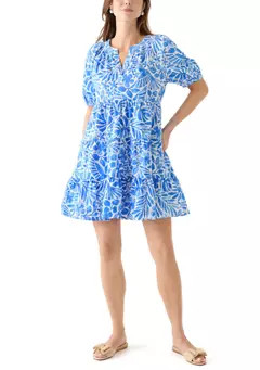 Crown & Ivy™ Women's Puff Sleeve Floral Peasant Dress | Belk