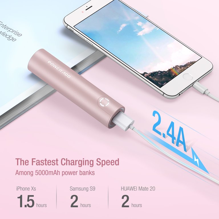 Poweradd Portable Charger 5000mAh Power Bank Fast Charging External Battery for iPhone Samsung Ce... | Walmart (US)