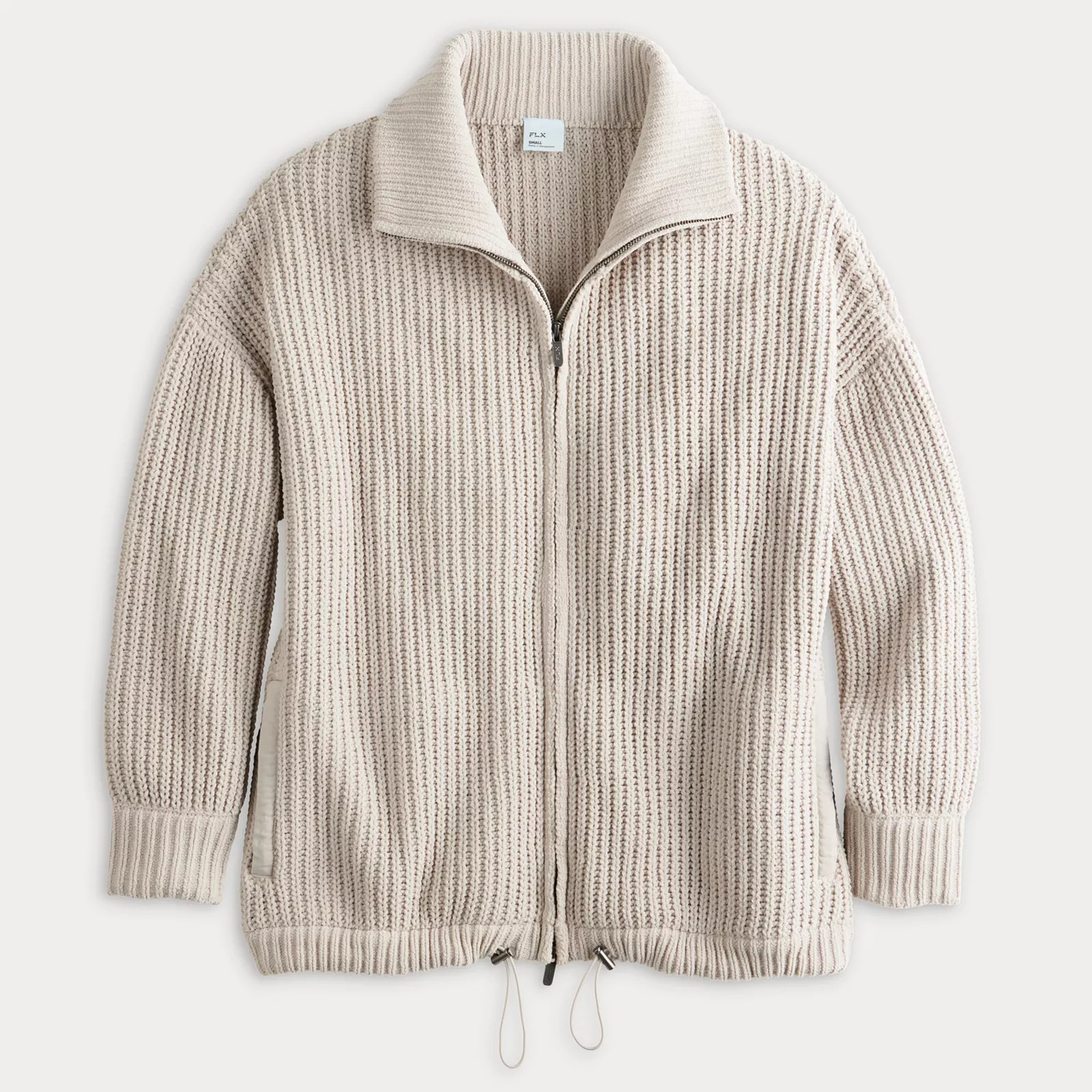 Women's FLX Chenille Zip-Up Commuter Sweater | Kohl's