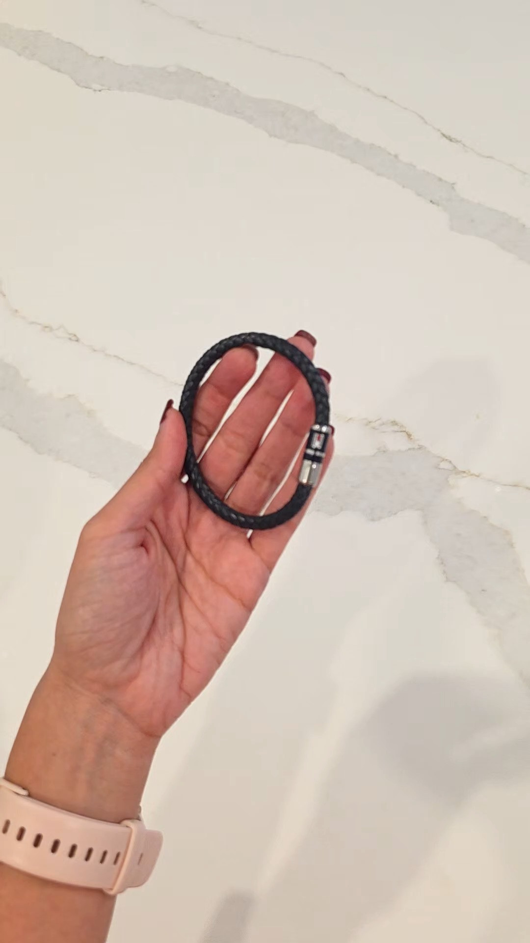 Tommy Hilfiger Men's Jewelry Braided Leather Bracelet, accessories, fashion, style, inspo, leather, stainless steel 

 #LTKgrwm #LTKMens