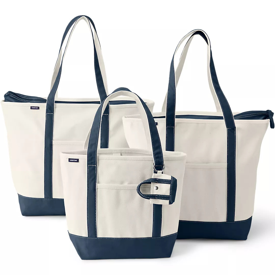 4 Pack Canvas Pocket Tote Bundle | Lands' End (US)