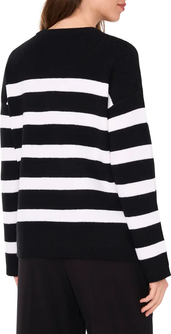 Halogen® Stripe Crewneck Sweater | Nordstrom | Nordstrom