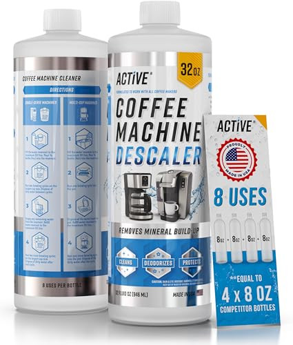 ACTIVE Coffee Machine Descaler Descaling Solution - 32oz (8 Uses) Compatible with Keurig,Nespress... | Amazon (US)