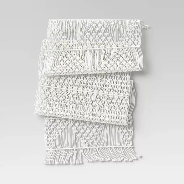 Cotton Macrame Runner White - Opalhouse™ | Target