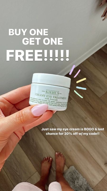 Kiehl’s eye cream is buy one get one free!! I linked some other faves that are also BOGO FREE