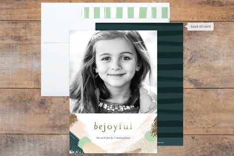 Painterly Foil-Pressed Holiday Cards | Minted