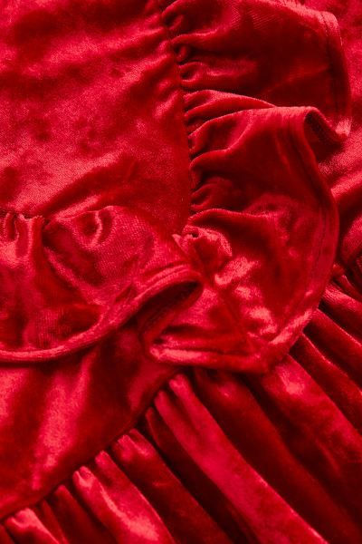 Ruffle-trimmed Velour Dress | H&M (US + CA)