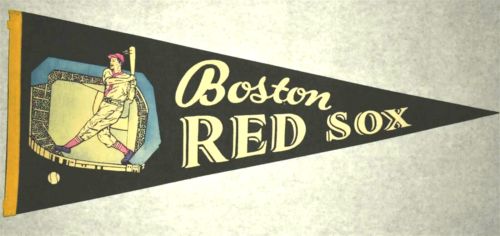 Vintage 1950s-60's  BOSTON RED SOX Fenway Park Stadium Souvenir Pennant | eBay US