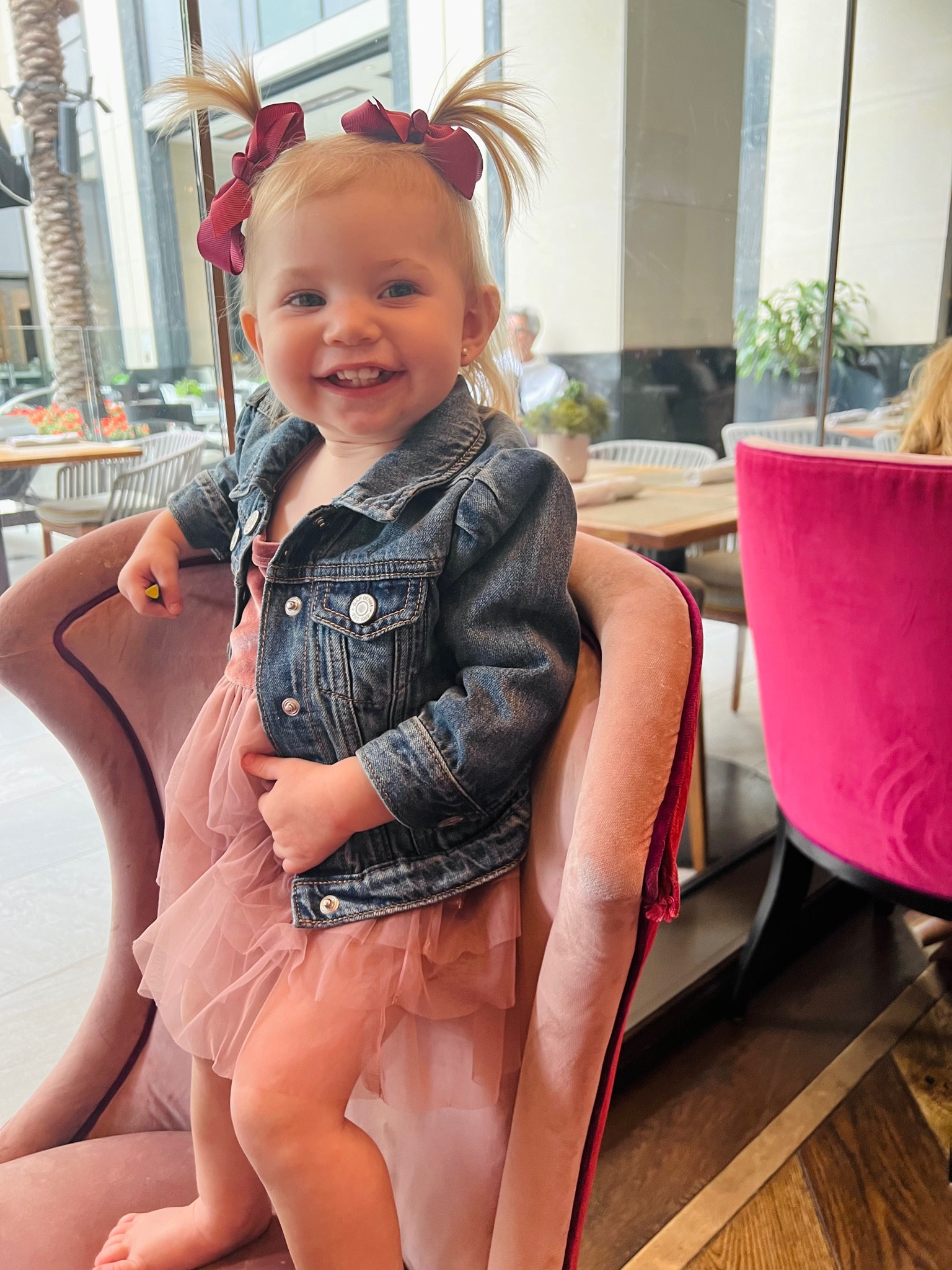 Love this toddler dress find, only $7 in dusty pink 🌷 
toddler spring dress/ baby girl bows/ baby blue jean jacket/ shein finds for baby and toddler girl 

#LTKkids #LTKFind #LTKbaby
