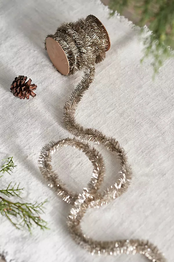 Antique Silver Tinsel Ribbon | Anthropologie (US)