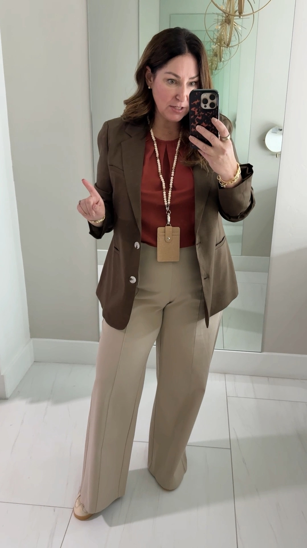 Fall Workwear Staples include blazers and this season I’m loving the chocolate brown and burgundy options! wearing blazer in Large but sleeves are long on me, would prefer Large petite // blouse XL // pants in large regular but brown has sold out Brown blazer tts, L // pull on pants tts L Regular length, blouse size up if in-between, sneakers size down 1/2

#LTKMidsize #LTKWorkwear #LTKOver40