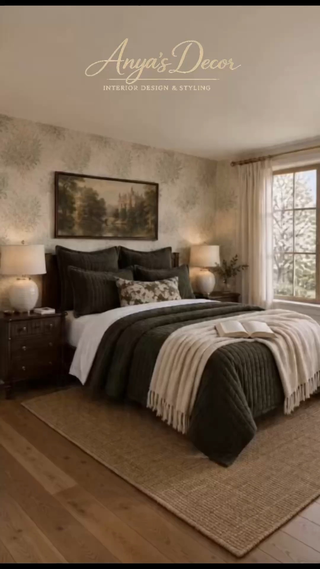 Soft spring bedroom refresh with designer-inspired details 🌿 Olive velvet quilt set, warm walnut nightstands, soft ceramic lamps, and the prettiest botanical wallpaper for a cozy elevated look. Creating a bedroom that feels calm, layered, and luxurious doesn’t have to cost designer prices. Everything linked for easy shopping.
-

Olive green bedding • velvet quilt set • cozy spring bedroom • warm neutral bedroom • botanical wallpaper • designer inspired home • transitional bedroom style • luxury look for less • Wayfair bedroom finds • Amazon home finds • olive bedding aesthetic • cozy layered bedding • bedside styling ideas • spring home refresh • neutral bedroom decor • elegant bedroom inspiration • affordable luxury decor • cottage inspired bedroom • modern traditional bedroom • home decor finds