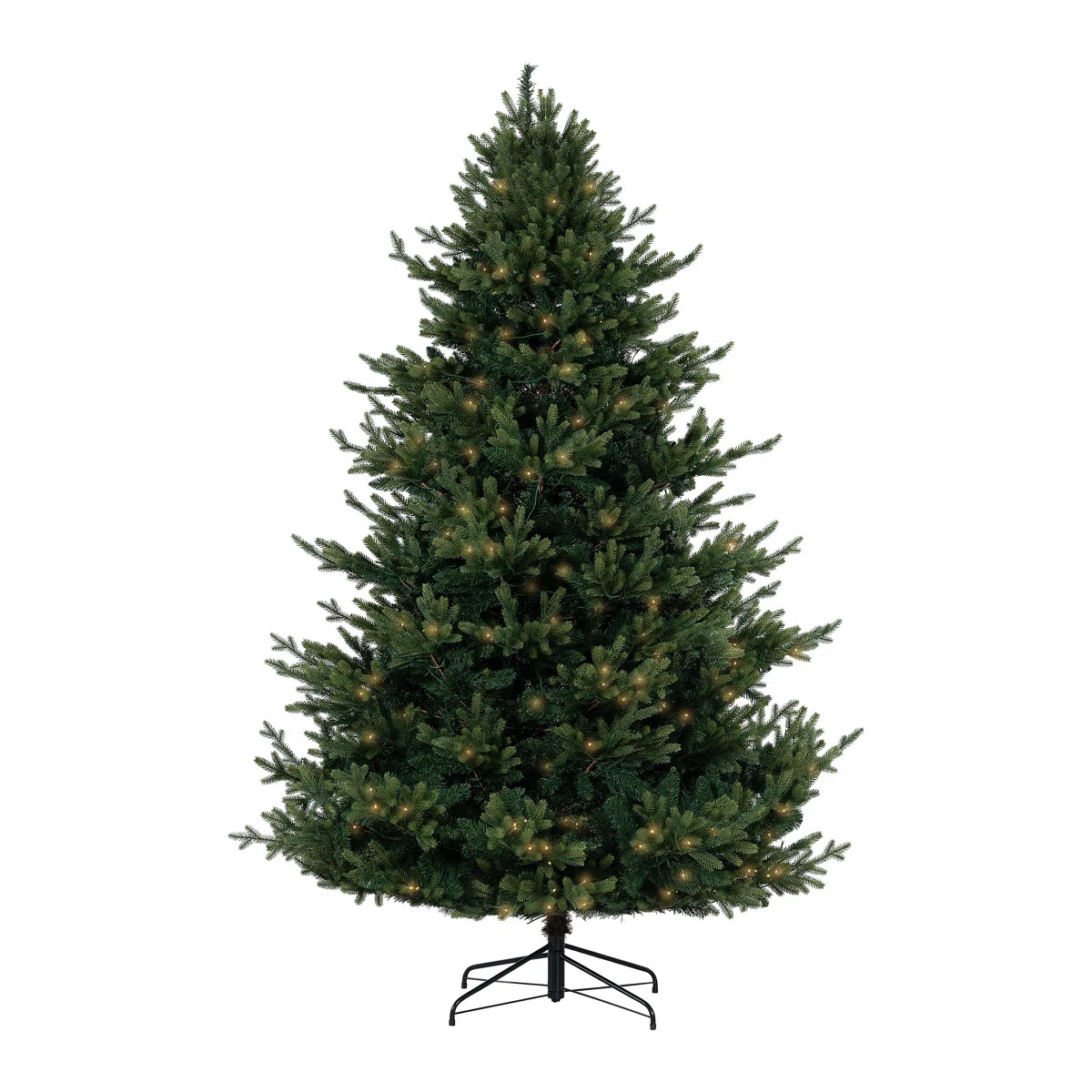 Prelit Traditional Christmas Tree with Metal Stand | Wayfair North America