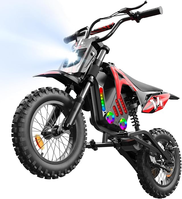 isinwheel A12/A14 Electric Dirt Bike for Kids, 36V 350W/500W Electric Motorcycle Up to 17/15.5MPH... | Amazon (US)