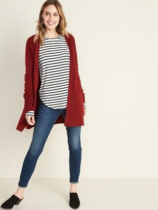 Soft-Brushed Open-Front Long-Line Sweater for Women | Old Navy (US)