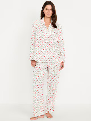Poplin Pajama Pant Set | Old Navy (US)