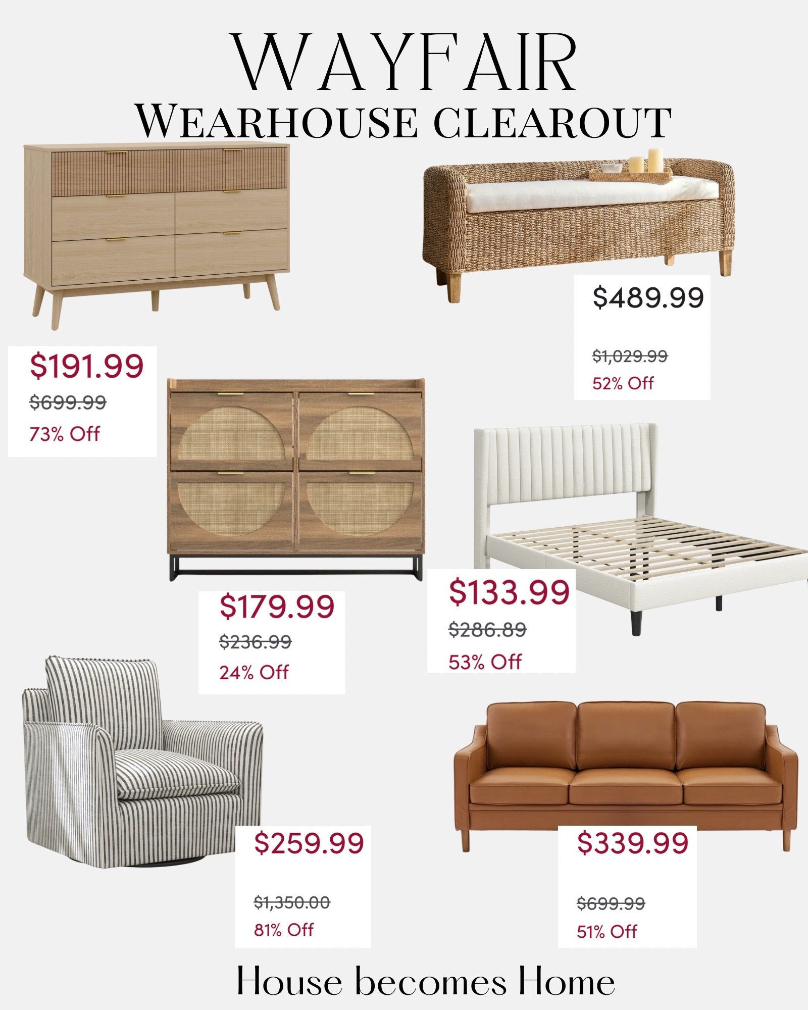 Wayfair wearhouse clearout! Up to 60% off! 

#LTKHome #LTKSaleAlert #LTKSeasonal