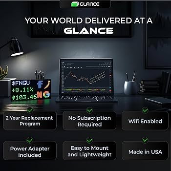 Glance LED Ticker - Customizable LED Display Sports Ticker, LED Display for Man Cave, Stock Marke... | Amazon (US)