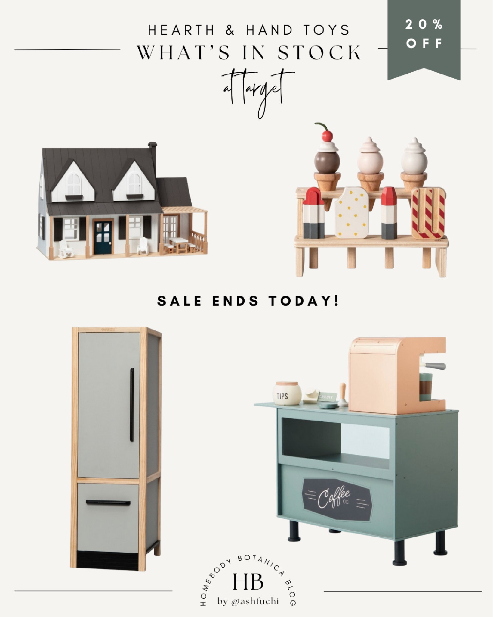 Hearth and Hand Toys that are still in stock at Target. The 20% off sale ends today! // #targetsale #hearthandhand #springsale #woodentoys #pretendplay

#LTKhome #LTKsalealert #LTKkids