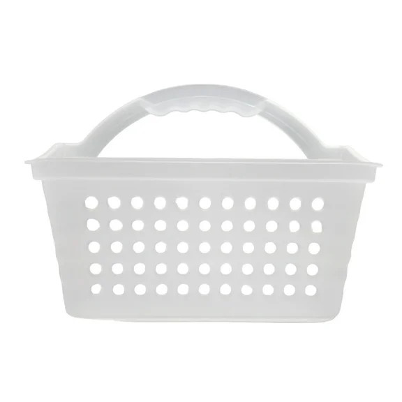 Mainstays Small Portable Shower Caddy Frost Plastic | Walmart (US)