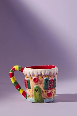 Nathalie Lete Gingerbread House Mug | Anthropologie (US)