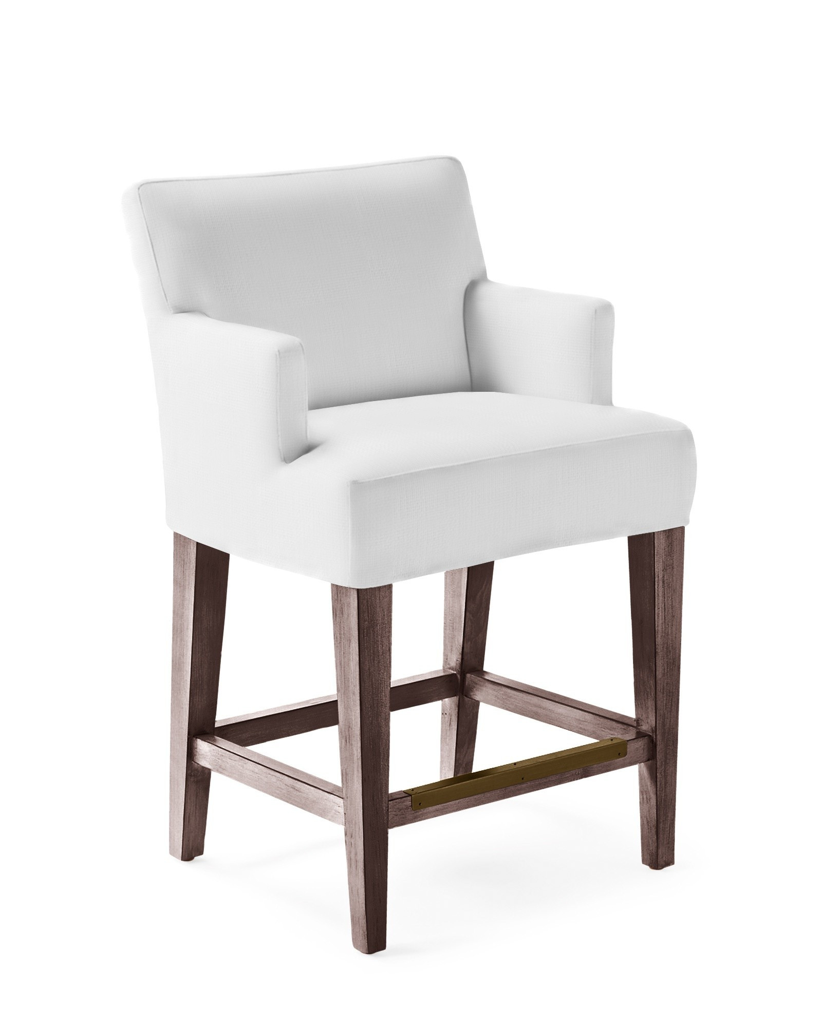 Ross Armed Counter Stool - Slipcovered | Serena and Lily