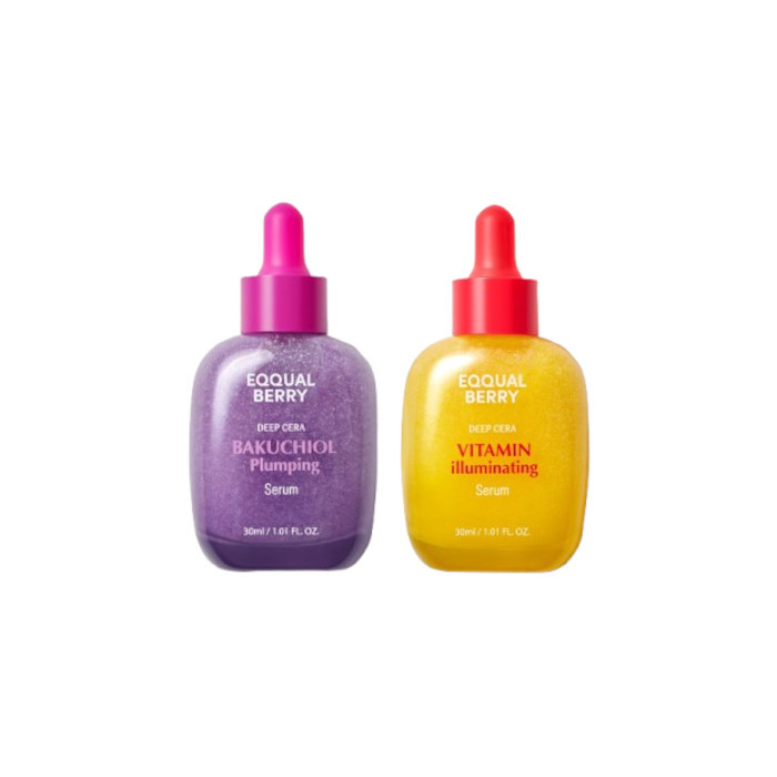 EQQUALBERRY - Bakuchiol Plumping Serum - 30ml (1ea) X Vitamin Illuminating Serum - 30ml (1ea) Set | Stylevana