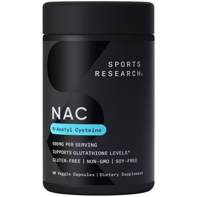 Sports Research NAC, N-Acetyl-Cysteine, 600 mg, 90 Veggie Capsules | Target