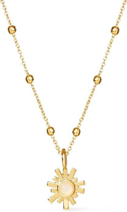 Ana Luisa Gold Moonstone Pendant Necklace - Rebecca - 14K Gold Plated Pendant Necklace - Hypoalle... | Amazon (US)
