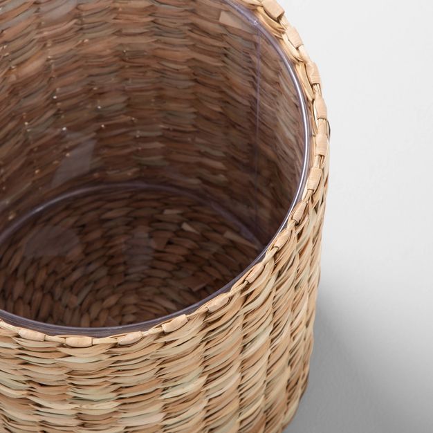 Seagrass Woven Wastebasket Beige - Hearth & Hand™ with Magnolia | Target