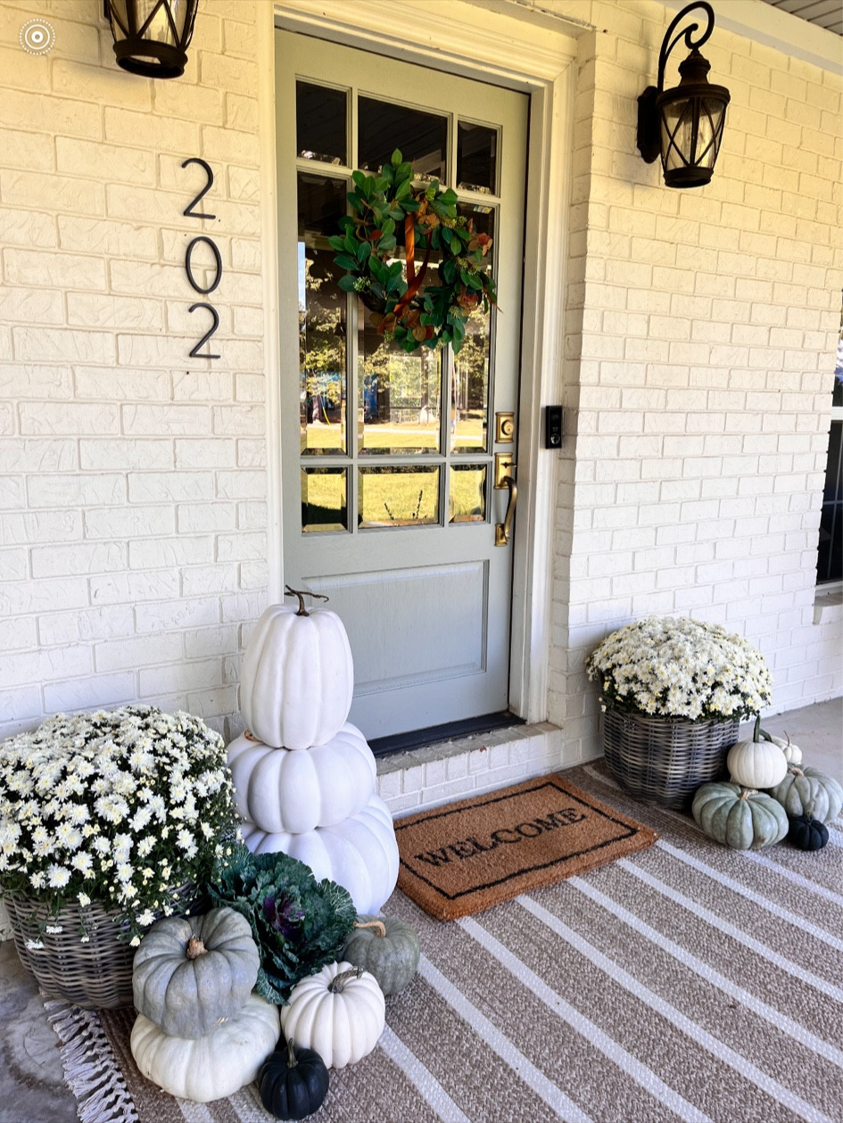 Fall porch decor! 
Amazon fall decor, target fall decor,layered doormat 

#LTKhome #LTKfindsunder50 #LTKSeasonal