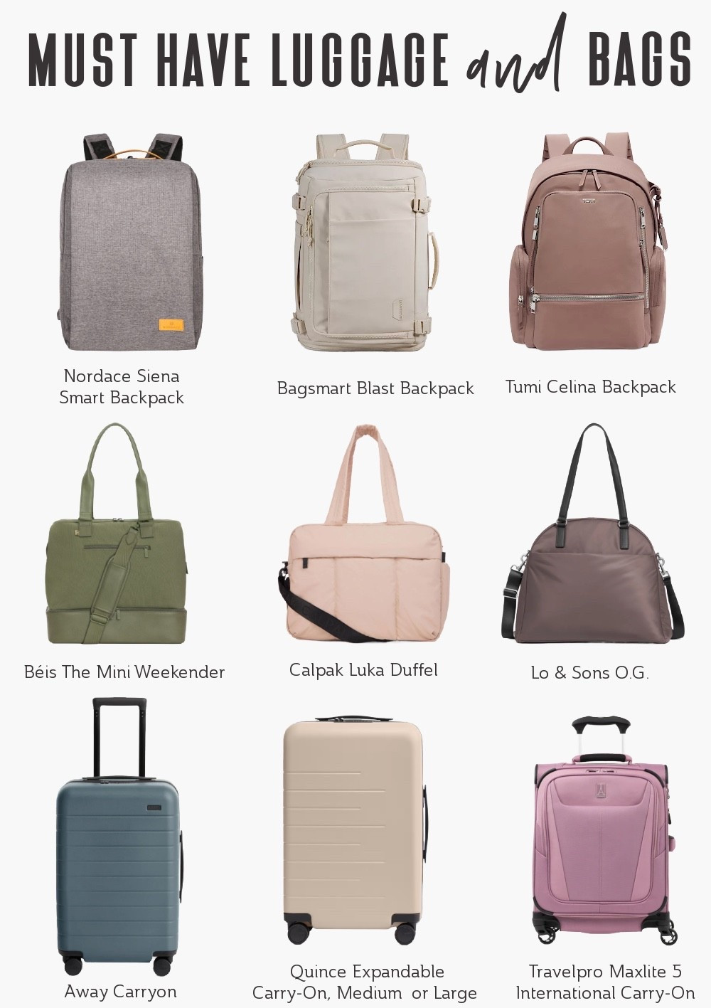 Stylish. Practical. Travel-approved. ✈️ These are the suitcases and bags our TFG community loved most in 2025—tried, tested, and packed on repeat! 🧳 From lightweight carry-ons to organized personal items, each item offers smart organization, durability, and style so you can move through every journey with confidence and ease.

Travel Luggage | Travel Gear | Luggage | Travel Must Have | Suitcases | Travel Backpack | Personal Item | Jetsetter Style 

#LTKTravel