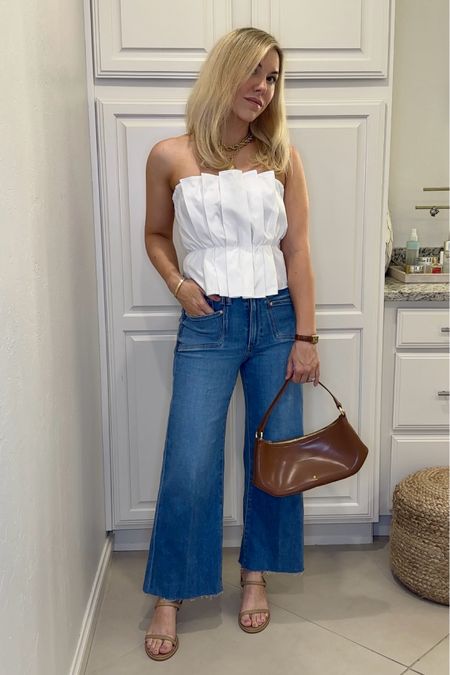 Strapless top
White top
Jeans 

Summer outfit 
Summer dress
Vacation outfit
Vacation dress
Date night outfit
#Itkseasonal
#Itkover40
#Itku

Amazon 
Amazon Fashion 
Amazon finds

#LTKItBag #LTKFindsUnder100 #LTKFindsUnder50