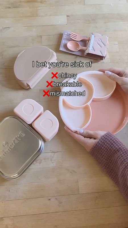 My favorite aesthetic kids dishes and cutlery, bento boxes and snack containers ever!! @miniwareusa has the cutest aesthetic kids stuff! I don’t know about you, but I was sick of buying chincy, breakable, mismatched dishes for my kids. I also super love the suction plates, suction snack tray & 123 Sip cup! 

#LTKVideo #LTKhome #LTKkids