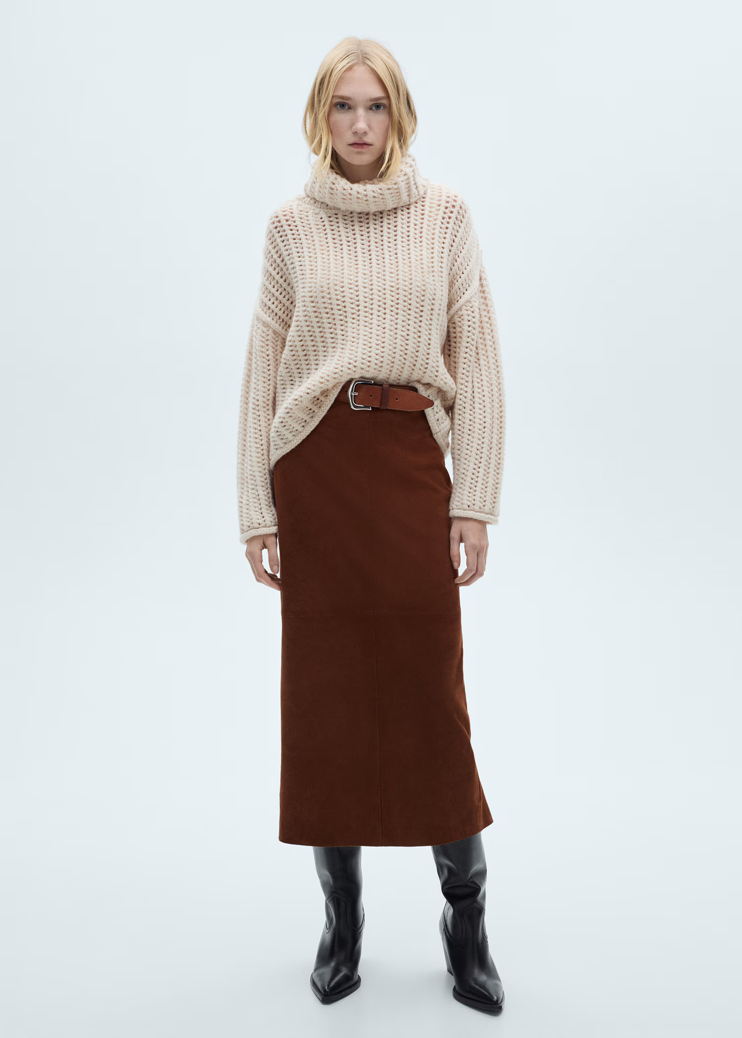 Openwork turtleneck sweater | Mango (US/MX/AU)