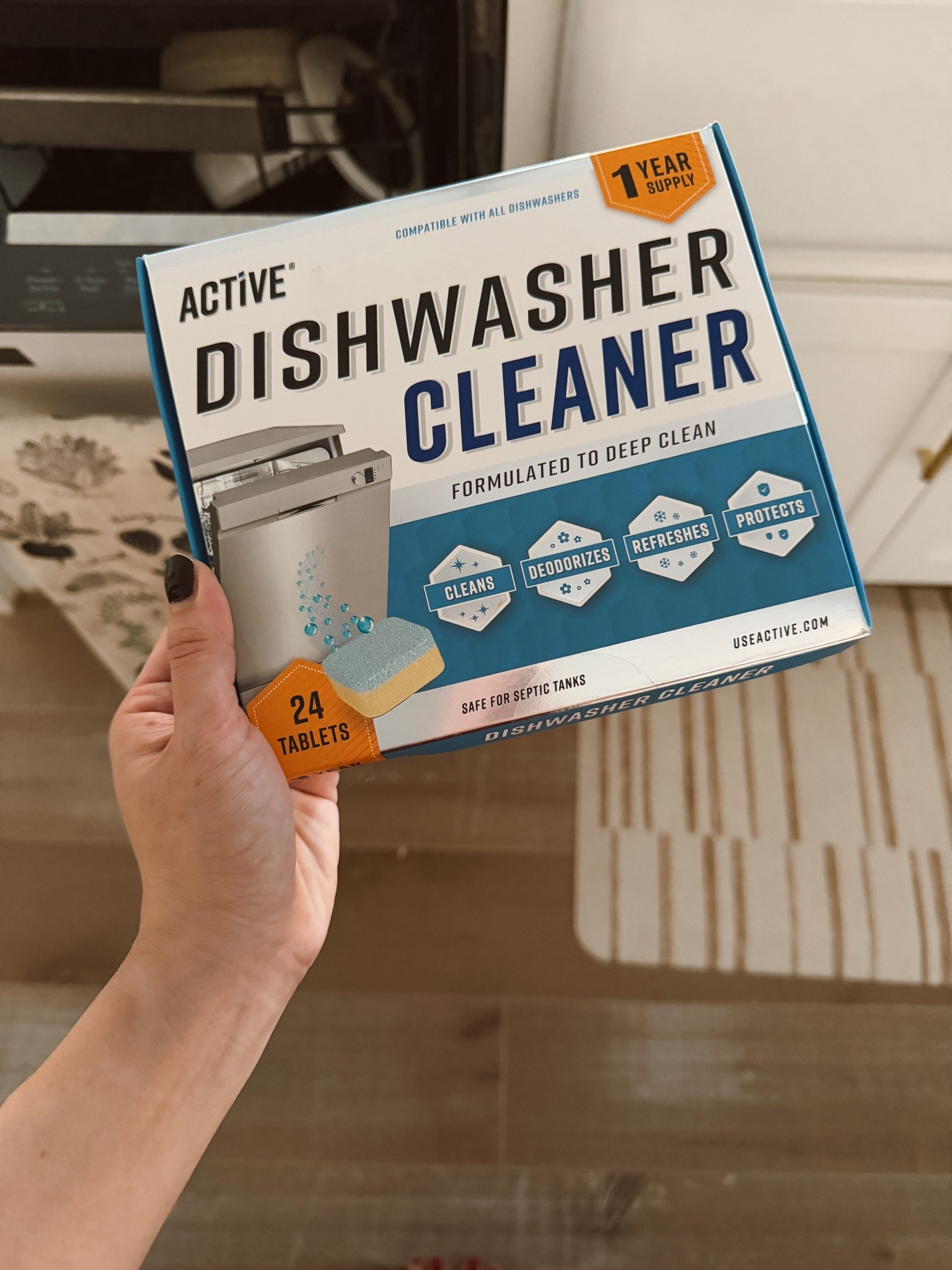 Dishwasher cleaning tablets I have sworn by! I use once a month to keep our dishwasher nice and clean and odor free. But don’t forget to clean your dishwasher filter, too! 

#LTKHome