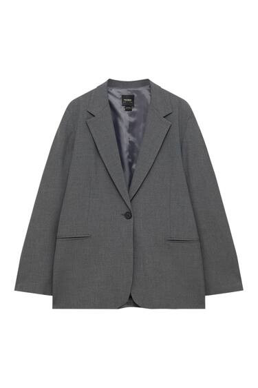 BASIC BUTTONED BLAZER | PULL and BEAR UK