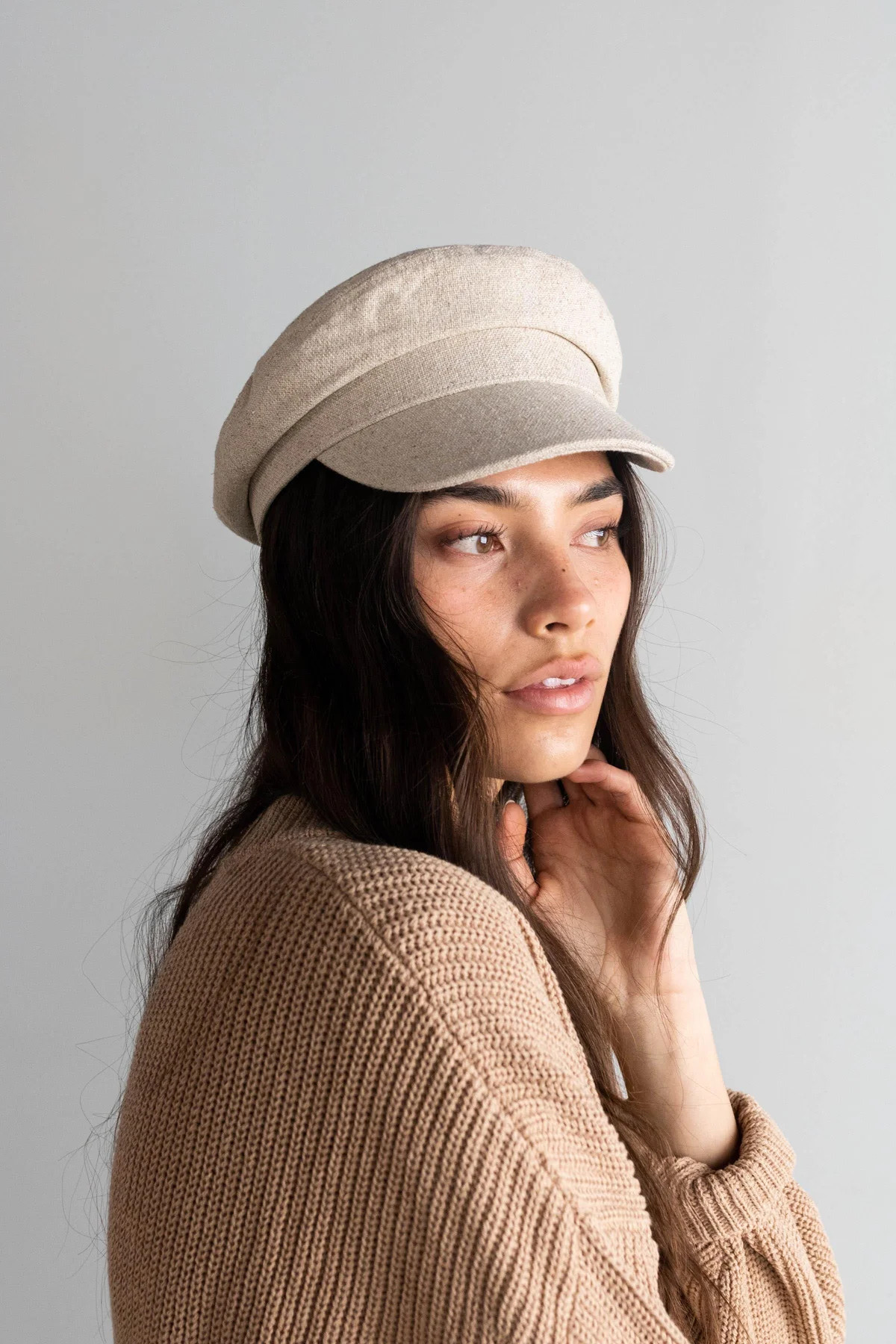 Linen Newsboy Cap | Gigi Pip