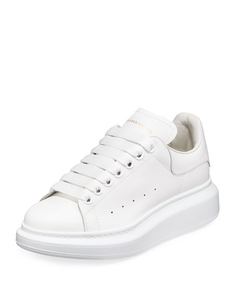Alexander McQueen Pelle Lace-Up Sneakers | Neiman Marcus