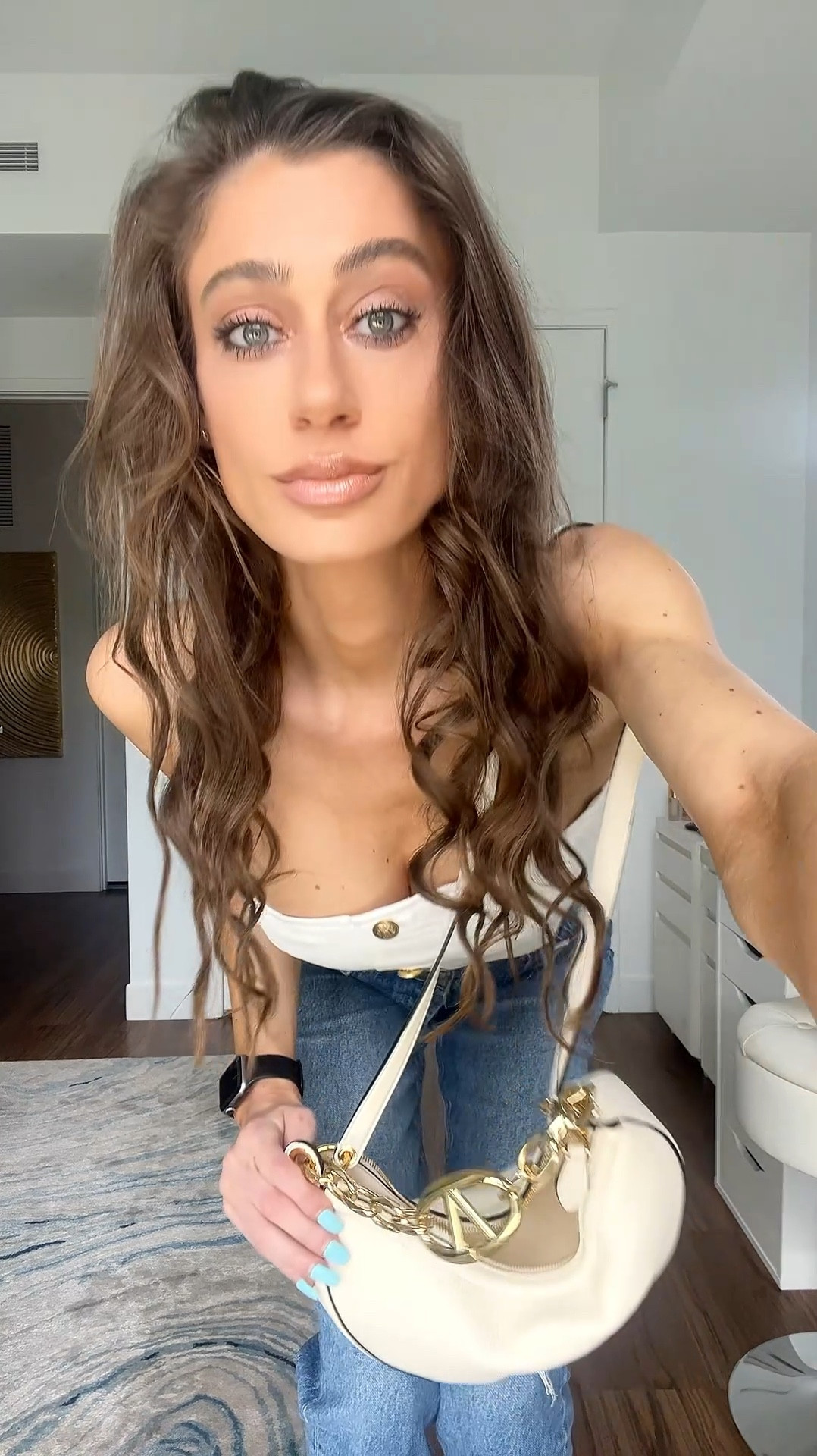 Spring outfit denim on white denim! Love me a denim look for brunch with the girls!

#LTKShoeCrush #LTKStyleTip #LTKSeasonal