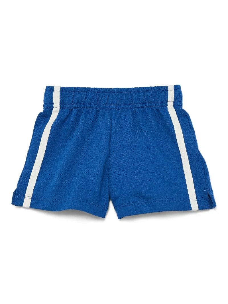 Wonder Nation Baby Boy French Terry Taped Shorts, Sizes 0-24 Months | Walmart (US)