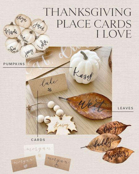 HOME \ 3 thanksgiving place cards I love!🍂🦃🍂

Table decor
Fall
Etsy 

#LTKparties #LTKSeasonal #LTKhome