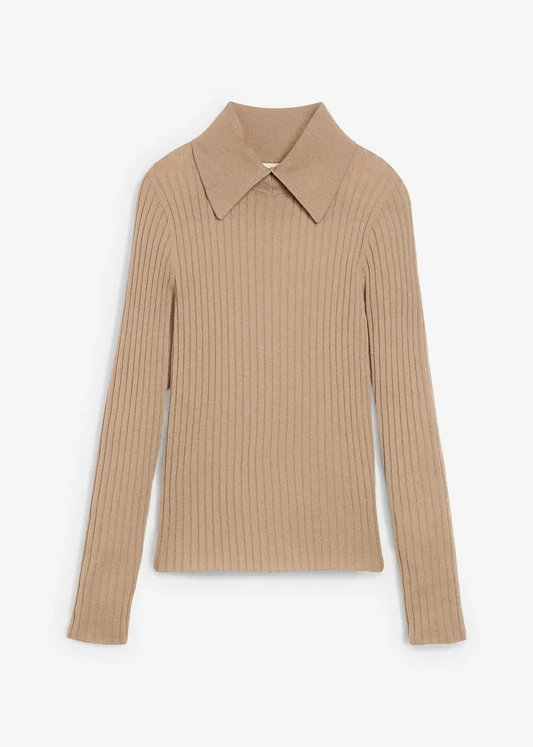 Rippenpullover aus Merinowolle | Bonprix DE