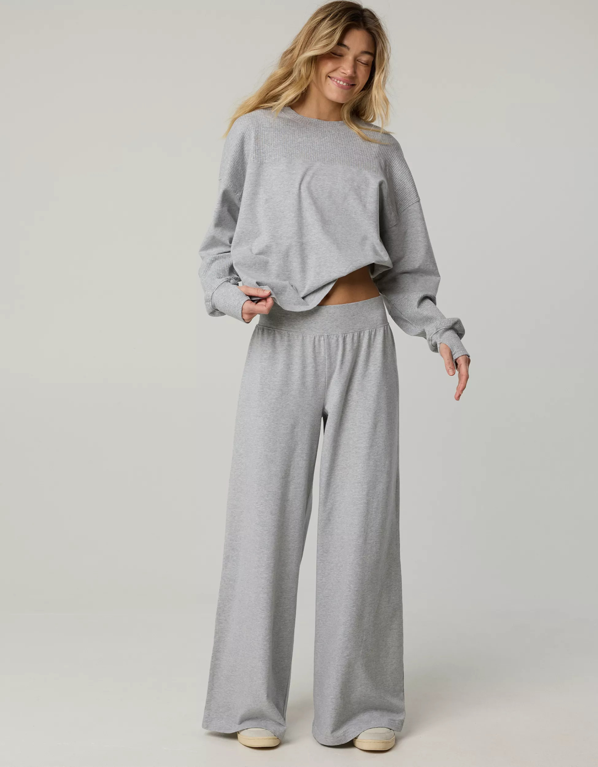 OFFLINE By Aerie OG Cotton Super Wide Leg Pant | Aerie