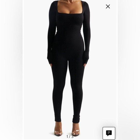 Square Neck Long Sleeve Jumpsuit | Poshmark