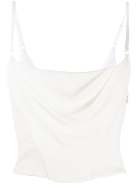 Alexander Wang Draped Corset Top - Farfetch | Farfetch (AU)