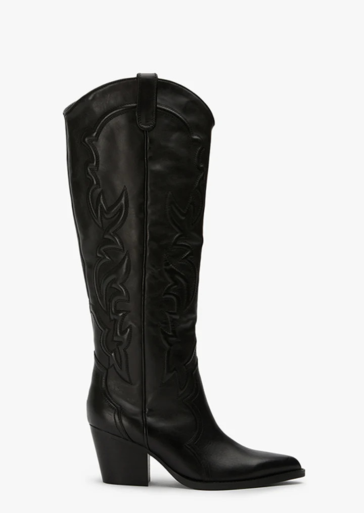 Petra Black Como Calf Boots | Boots | Tony Bianco USA | Tony Bianco US