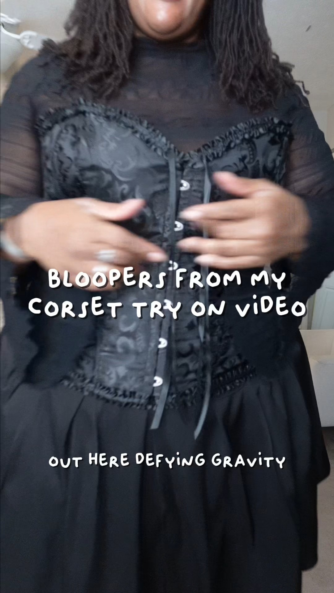 Defying gravity, defying the odds. This is definitely giving Wicked!! I found this corset in the TikTok Shop and had to give it a try. So glad that I did! Here is my Elphaba-inspired outfit. I found the same corset on Amazon. The sizing is a little different. The 7Xl I got is for 43-45in waist/bust. With the one on Amazon, the 5X or 6X seem equivalent. Alternatively you can go to my TikTok (@elliemariyo) and grab this exact corset. Everything else is linked here on my LTK! 

I’m wearing the black skirt in a size 24, but I could def size down to a 22. The mesh top is in a size 2 (20/22), and the black boots are in a size 12. I have 20in calves so they are wide calf friendly. Enjoy!! 

#LTKShoeCrush #LTKCyberWeek #LTKFindsUnder50