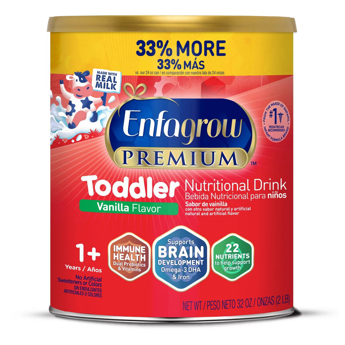 Enfagrow Vanilla Powder Toddler Formula - 32oz | Target