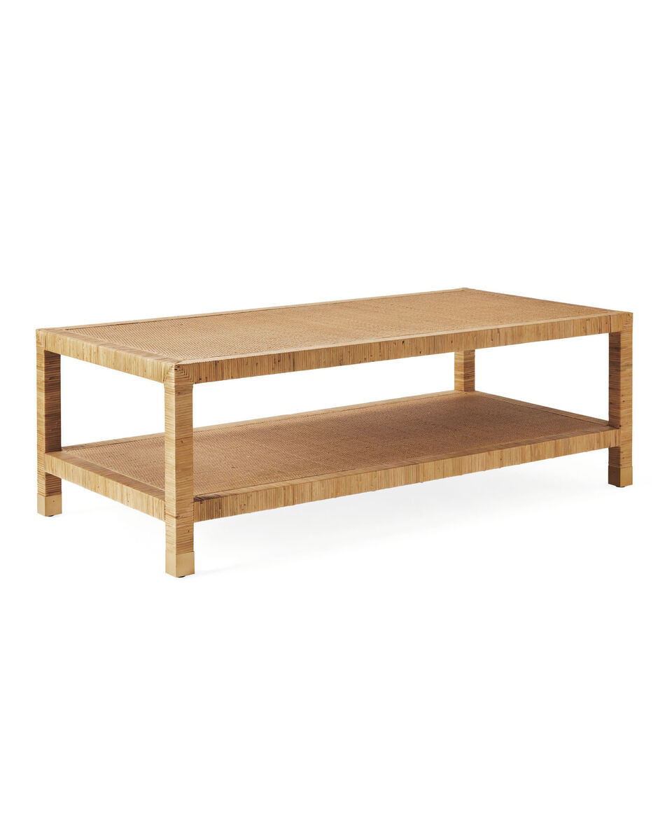 Balboa Rattan Coffee Table | Serena and Lily